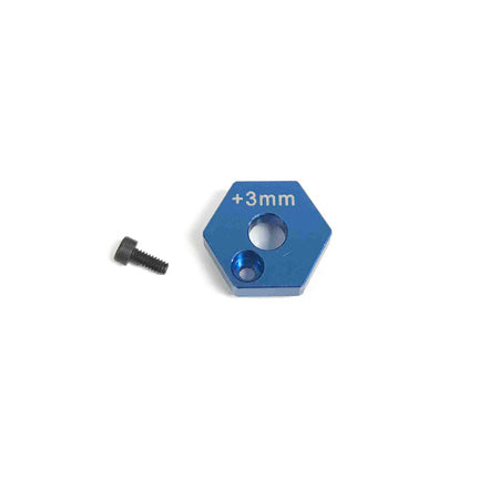 Custom Works Front Axle Hex Spacer +3mm Offset, CW-7259