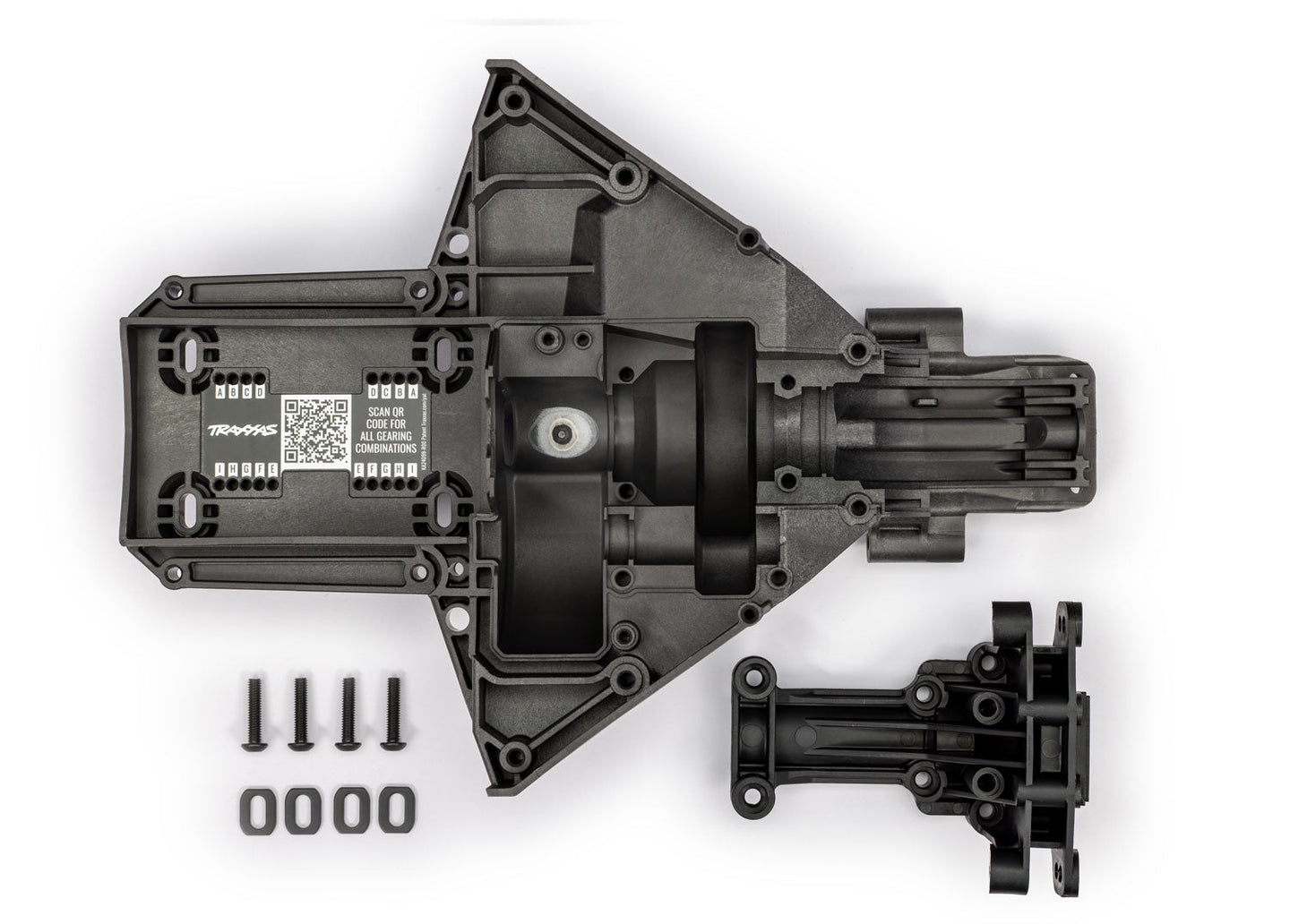 Traxxas X-Maxx Bulkhead, rear (upper & lower), center differential (2), TRA-7727A