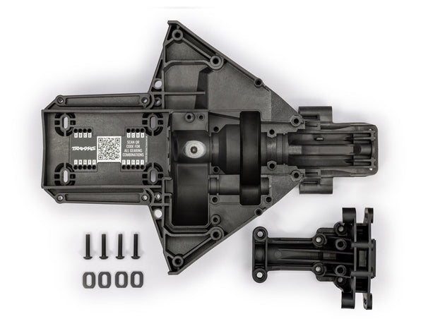 Traxxas X-Maxx Bulkhead, rear (upper & lower), center differential (2), TRA-7727A