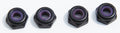 HyperDrive HD 8-32 Aluminum Locknuts (4)- Black, HD 2517