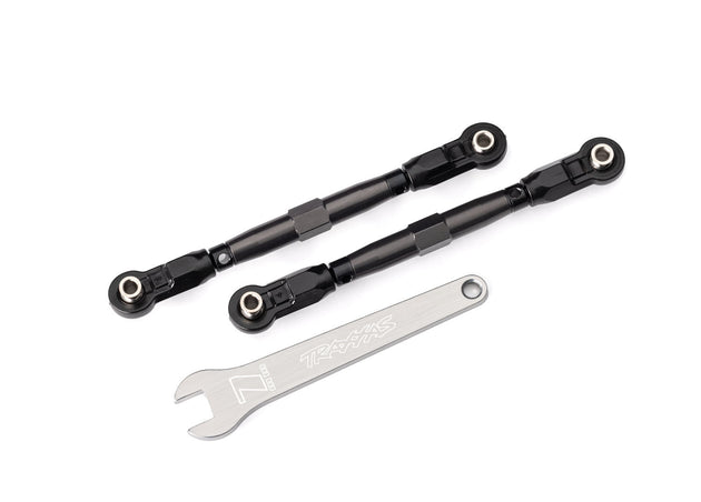 Traxxas Maxx Toe links, front (TUBES gray-anodized, 7075-T6 aluminum, stronger than titanium), TRA-8948-GRAY