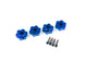 Traxxas Maxx Wheel hubs, hex, aluminum (anodized) (4)/ 4x13mm screw pins (4), TRA-8956X