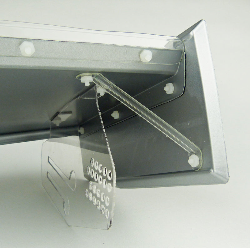 Custom Works Flat 7x7 Sprint Top Wing w/ Mounts, CW-9137