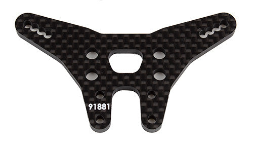 RC10B6.3 Rear Shock Tower, carbon fiber ASC-91881