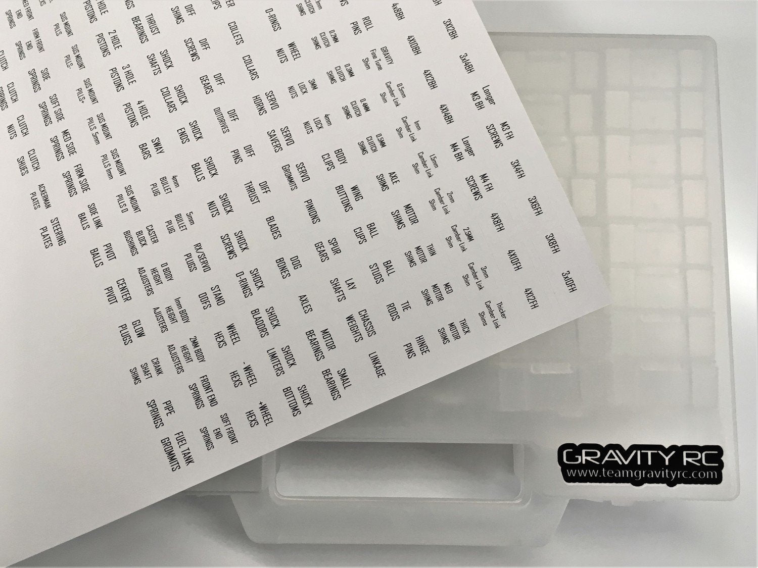 GRAVITY RC Ultimate Hardware Parts Box (46 individual containers) GRC275