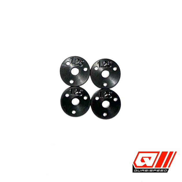 Team GFRP / Quasi Speed Small Bore 1.25mm 3 Hole Piston (4), fits all GFRP cars QS-5059