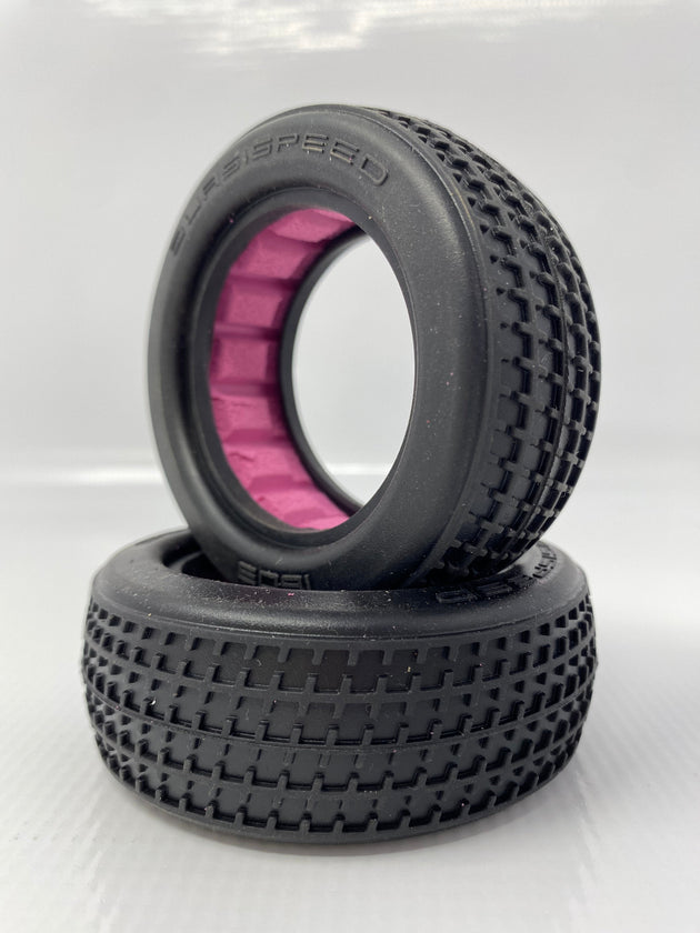 Team GFRP / Quasi Speed Rubber Front Tires with Inserts (2) QS-1601