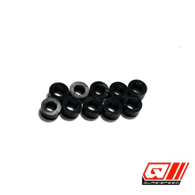 Team GFRP / Quasi Speed 1/8 x 1/8 Nylon Shim Spacers (10), QS-1459