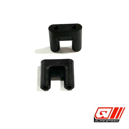 Team GFRP / Quasi Speed Molded Stand Up Servo Mounts (2) QS-1406