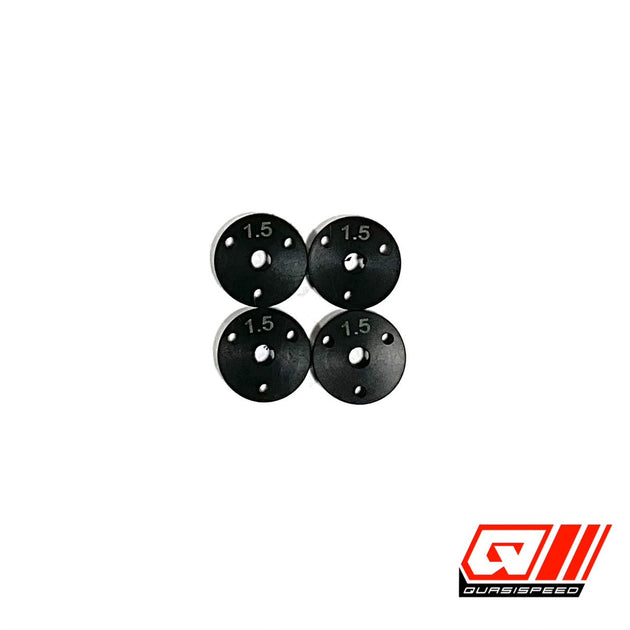 Team GFRP / Quasi Speed Big Bore 1.5mm 3 Hole Piston (4), fits all GFRP cars QS-5047