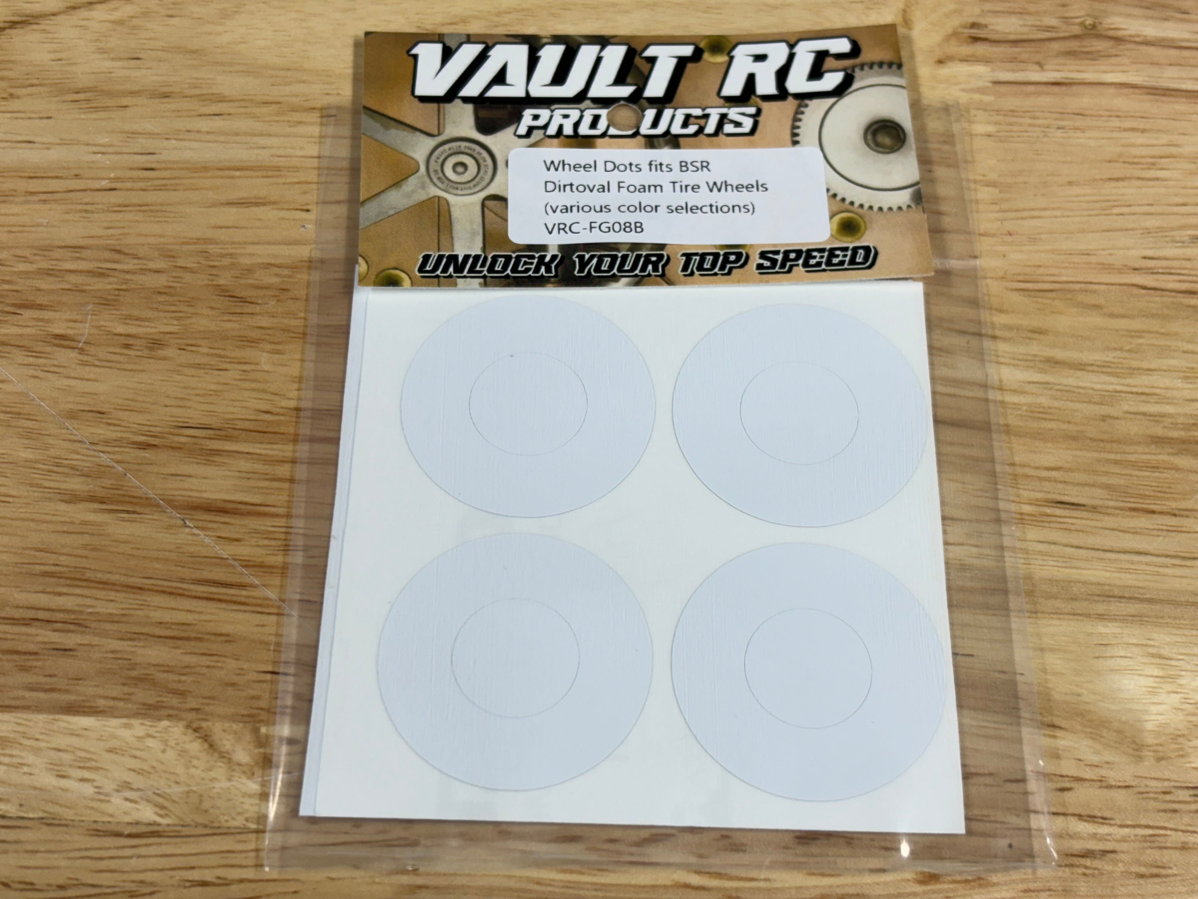 Wheel Dots fits BSR Dirtoval Foam Tire Wheels, various color selections