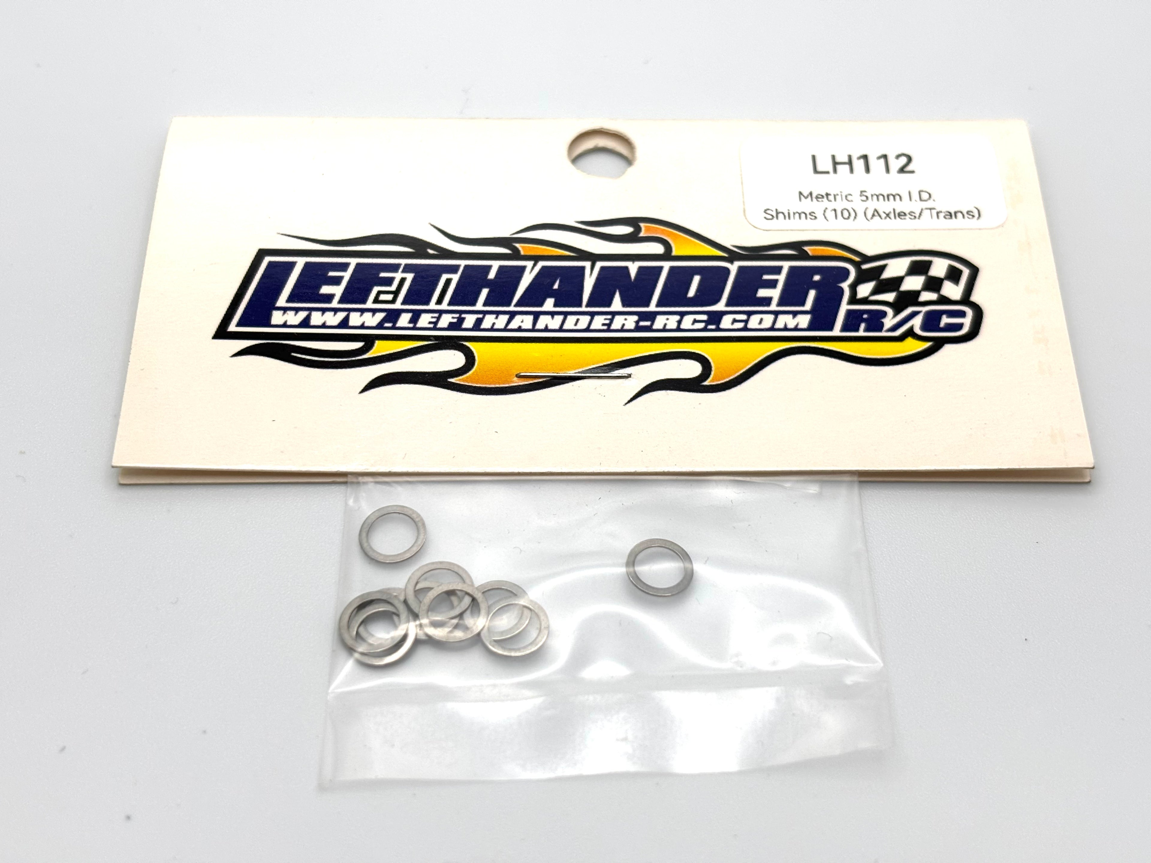 Lefthander-RC 5mm Axles/Transmission Shims (10)