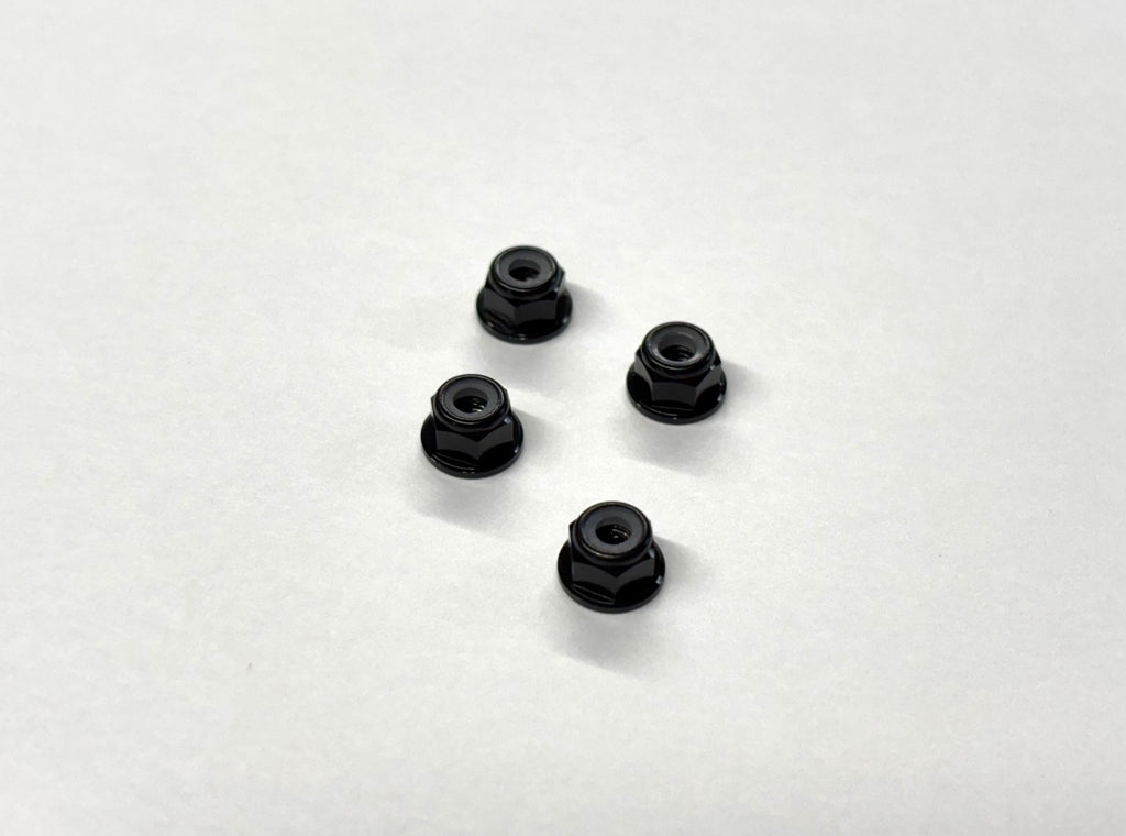 Aluminum 3mm Hex Lock Nut Flanged