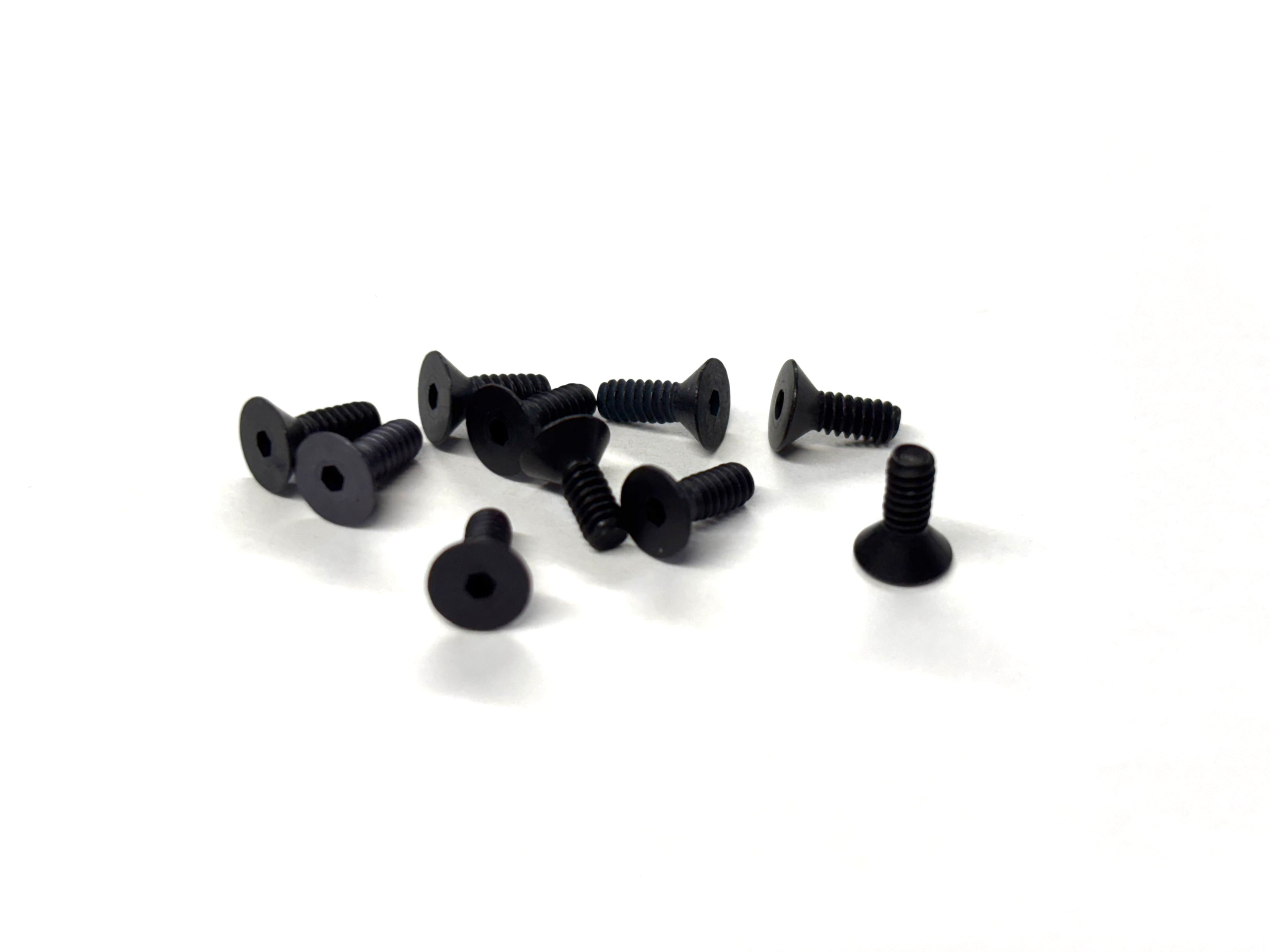 4-40 x 5/16 Flat Head Socket Screw (Black Steel) Set of 10, VRC-31205