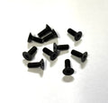M3 x 8mm Flat Head Screws (Black Steel) Set of 10, VRC-8300