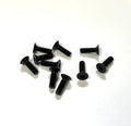 M3 x 10mm Flat Head Screws (Black Steel) Set of 10, VRC-8302