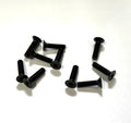 M3 x 12mm Flat Head Screws (Black Steel) Set of 10, VRC-8301