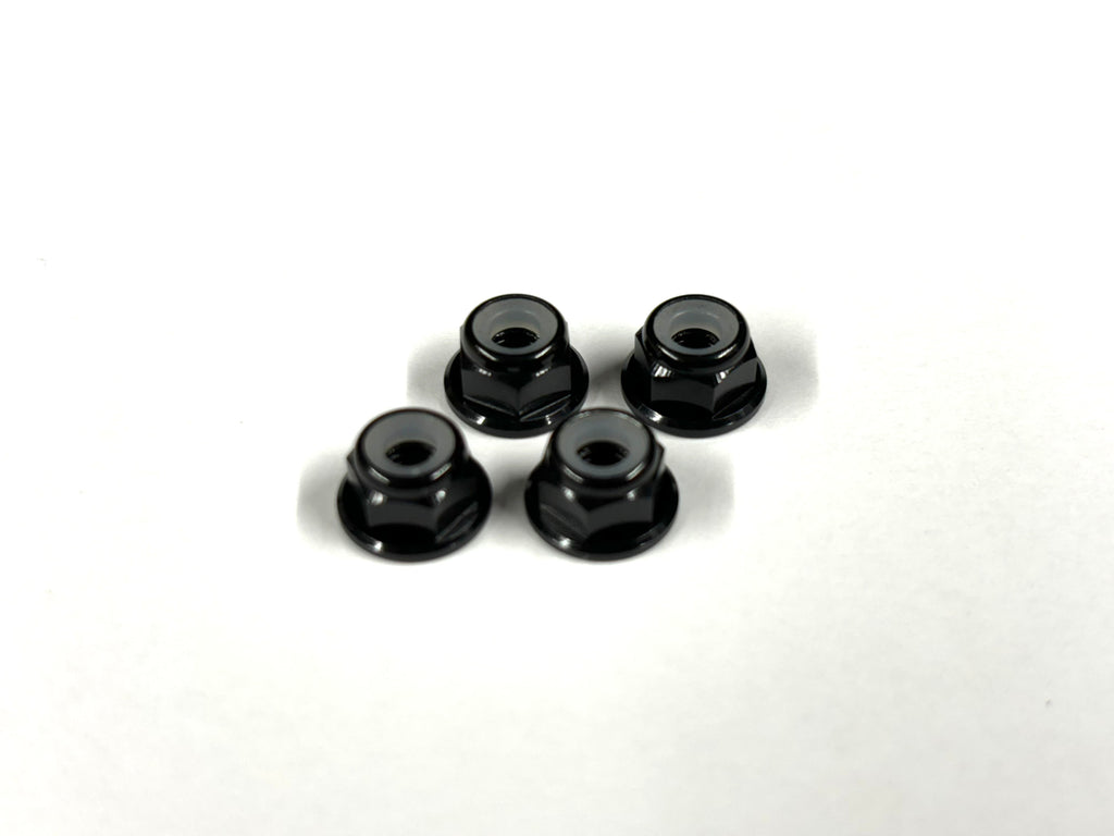 Aluminum 4mm Hex Lock Nut Flanged