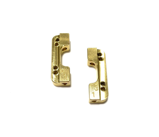 Team GFRP / Quasi Speed Brass 1/3 Rear Toe Blocks, GFR-1328