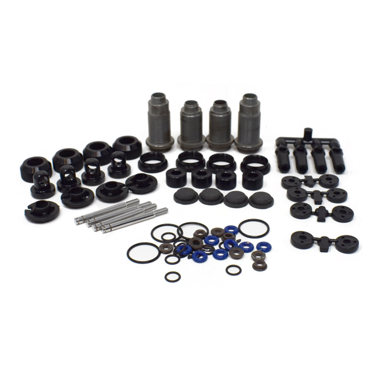 Team GFRP / Quasi Speed Small Bore V2 Shock Kit (2 Med & 2 Long), fits GFR1, Hustler