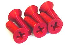 HyperDrive HD 8/32 x 1/2 Flat Head Screw (6)- RED