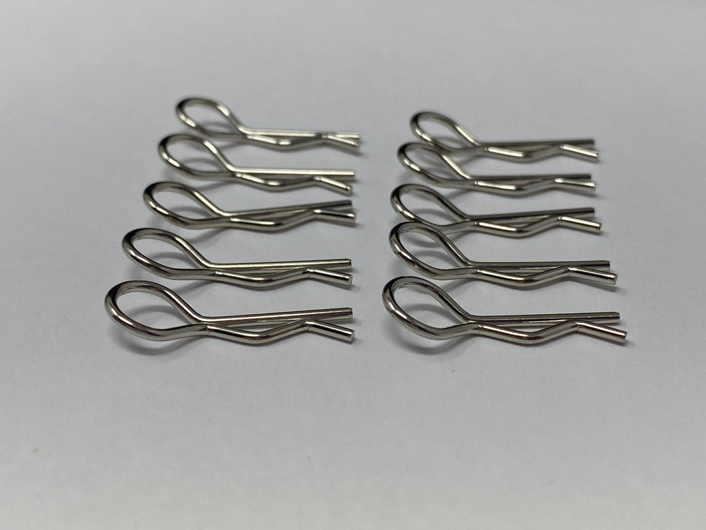 Silver Body Clips (10), VRC-1010