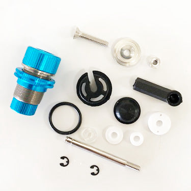 Tamiya Shock Kit w/Ball End Adapter (center shock)- Blue