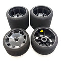 BSR Racing Tires 1/10 Pan Car Open Foam Tire Set of 4 (Yellow Left Front)