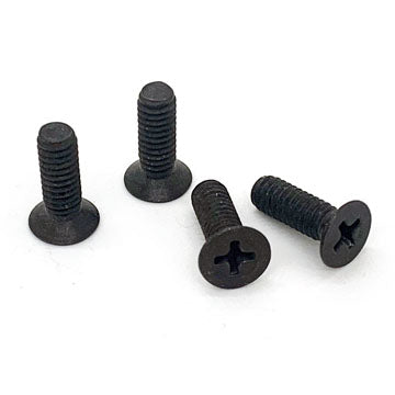 Lefthander-RC 100 Degree 8-32 x 1/2" Black Oxide Steel Screws (4)