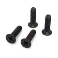 Lefthander-RC 100 Degree 8-32 x 5/8" Black Oxide Steel Screws (4)