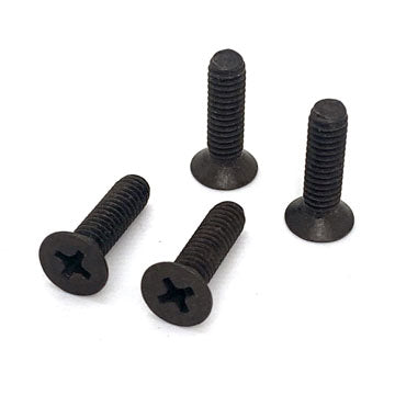 Lefthander-RC 100 Degree 8-32 x 5/8" Black Oxide Steel Screws (4)