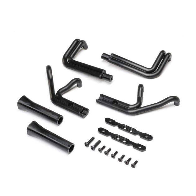 LOS-1897 Header Set, Matte Black: 22S Sprint (TLR / Team Losi)