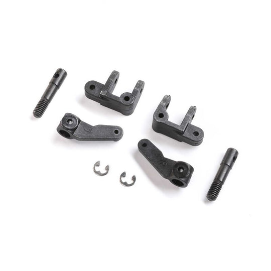 Team Losi Spindle, Caster Block, Front Axle Set: Mini JRX2