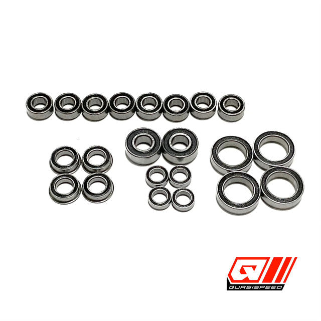 Team GFRP / Quasi Speed Complete Rubber Tire Steel Bearing Set, QS-4128