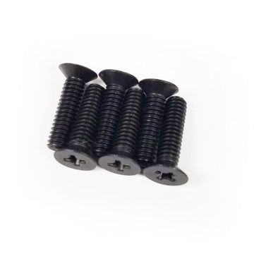 Lefthander RC 100 Degree 8-32 x 5/8 Aluminum Screws (6)- BLACK