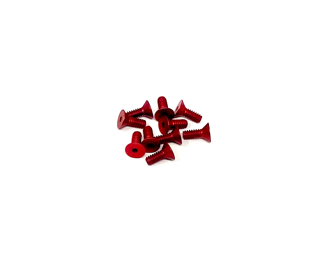 4-40 x 5/16 Flat Head Socket Screws - Aluminum