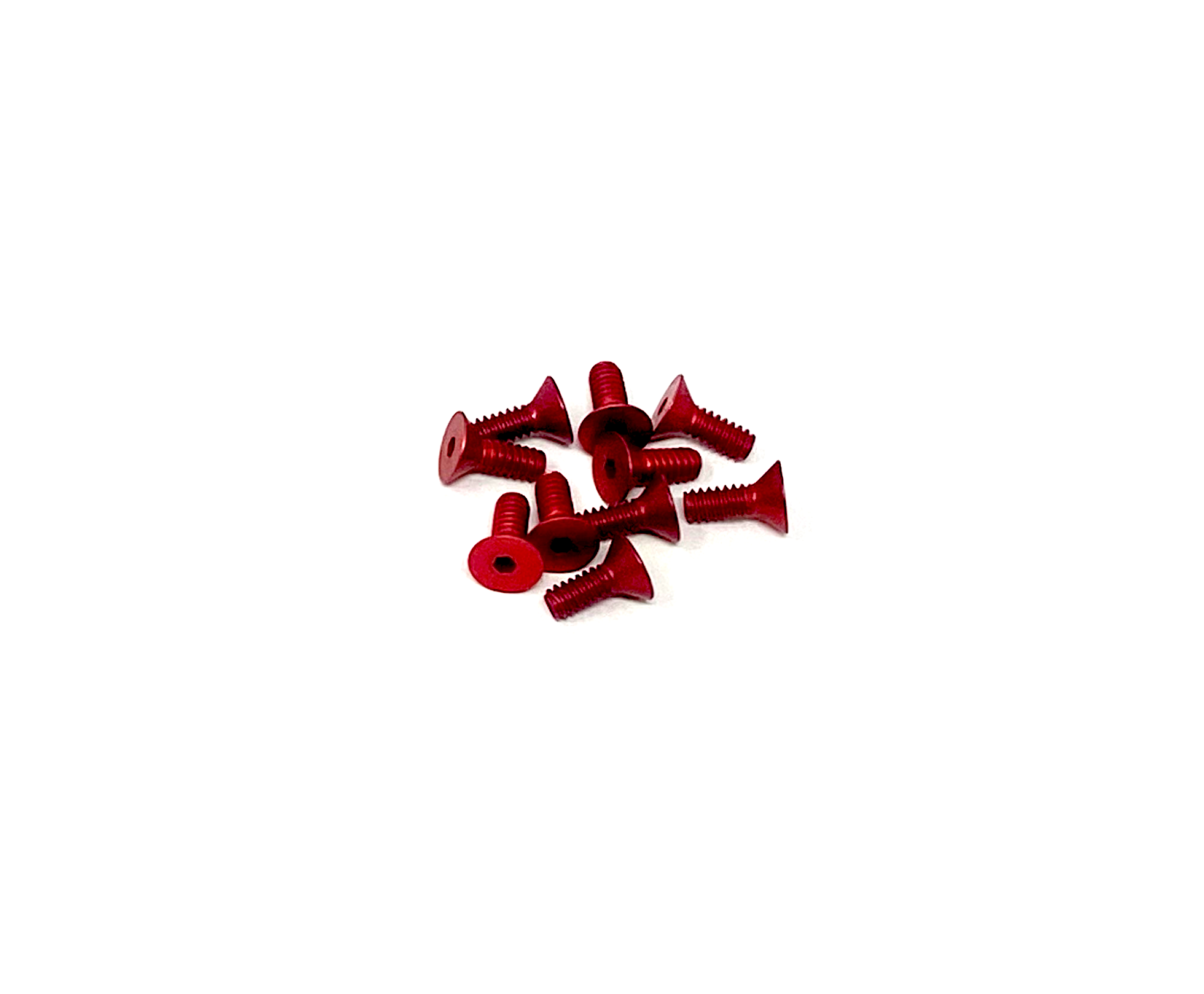 4-40 x 5/16 Flat Head Socket Screws - Aluminum