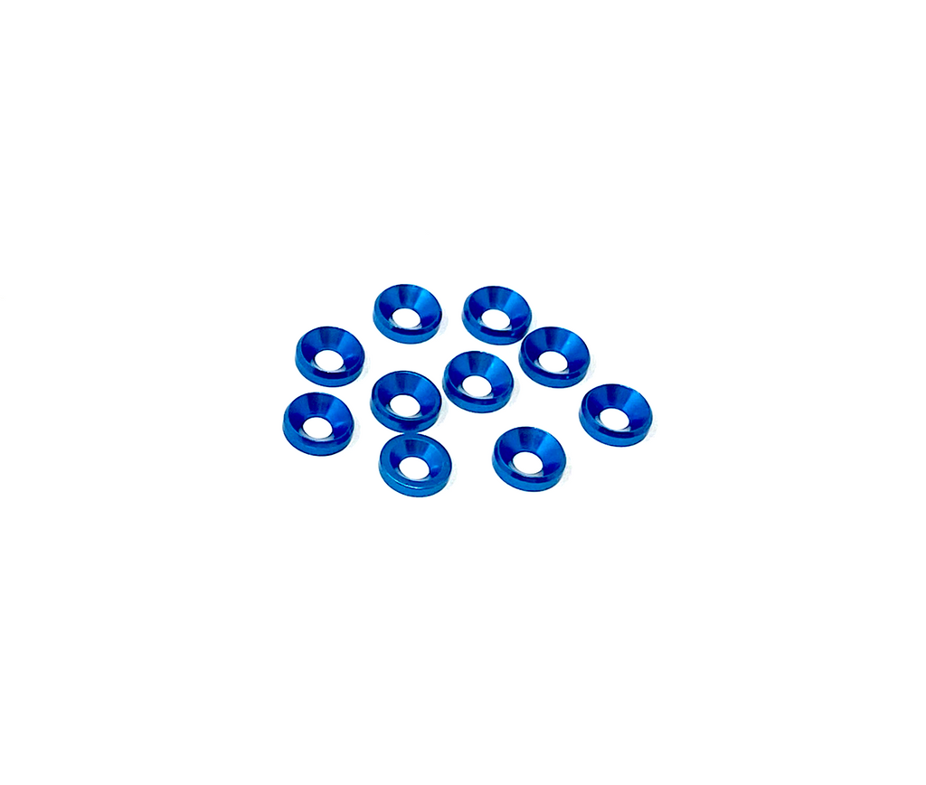 3mm Countersunk Flat Washer - Aluminum
