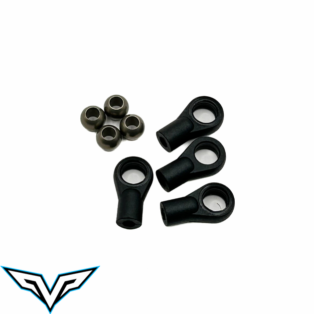 Team Velocity RC Shock Eyelet (std) and Pivot Ball (4), VEL-53001