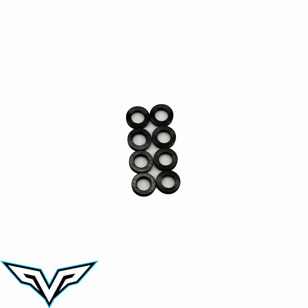Team Velocity RC 1mm Aluminum Spacer - M3 (8), VEL-61701