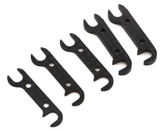 Team Associated B6.2 Graphite Rear Hub Link Shim Set .5mm, 1mm, 2mm