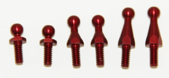 IRS Red Aluminum Ball Stud Kit (6), IRS-3593