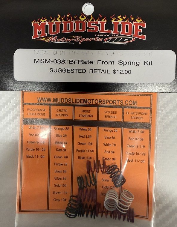 Muddslide Bi-Rate Front Spring Kit
