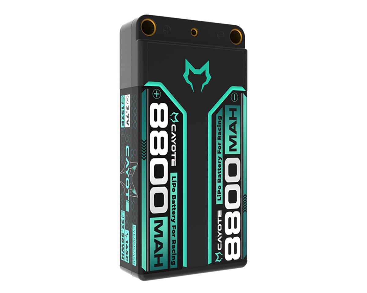 Cayote 1/12 1S 145C Racing LiPo Battery (3.7V/8800mAh) w/5mm Bullets, CYE881S145B