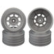 Speedway SC Wheels for Traxxas Slash Rear / 21.5mm BKSP / SILVER / 4Pcs.