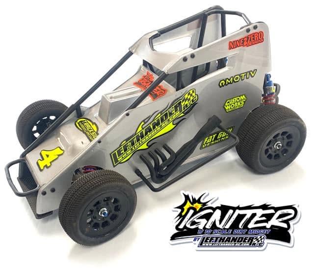Lefthander RC Igniter Midget Car Kit, LH900