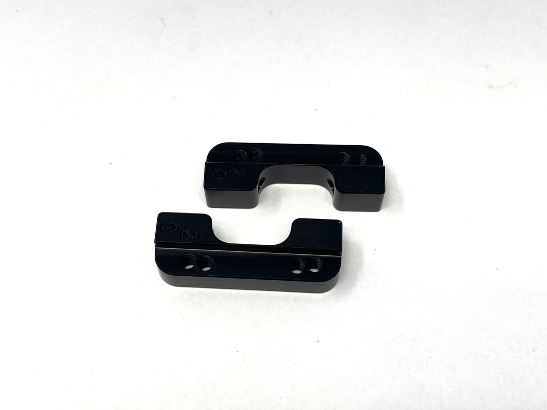 Team GFRP / Quasi Speed Metric 0/2 Rear Arm Mounts Toe Blocks fits all GFRP cars GFR-1065M