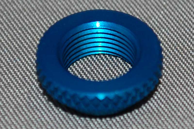 IRS Sure Grip Aluminum VCS Micro Shock Adjuster Nuts (Blue), IRS-1354