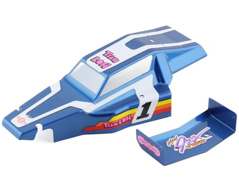 Team Losi Body & Wing, Blue: Mini JRX2