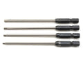 ProTek RC "TruTorque" Metric 1/4" Power Drill Hex Tip Set (4) (1.5, 2.0, 2.5, 3.0mm), PTK-8243